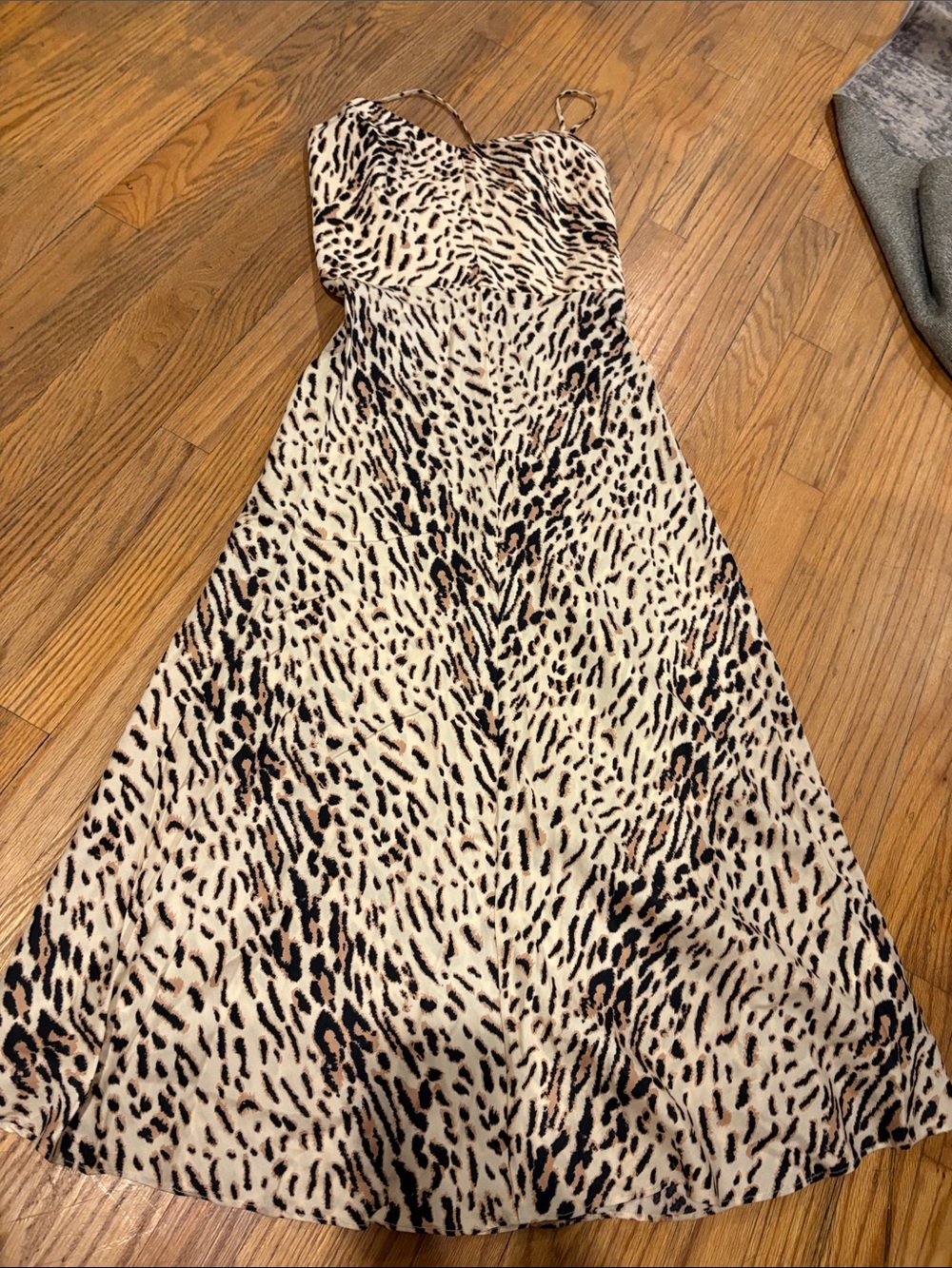 Joie Leopard-Print Slip Dress in Beige and Black
